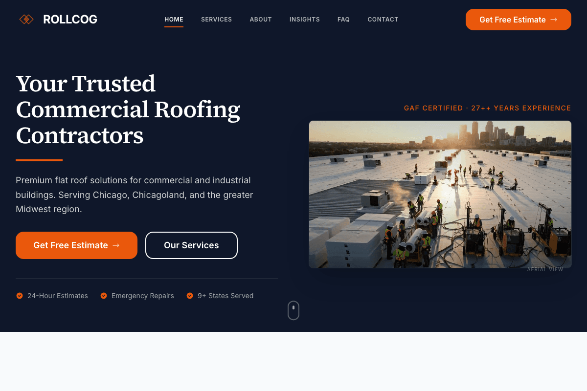 Rollco Roofing screenshot
